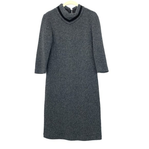 Vintage Bobbie Brooks Midi Sweater Dress 60s Mod - Picture 1 of 6